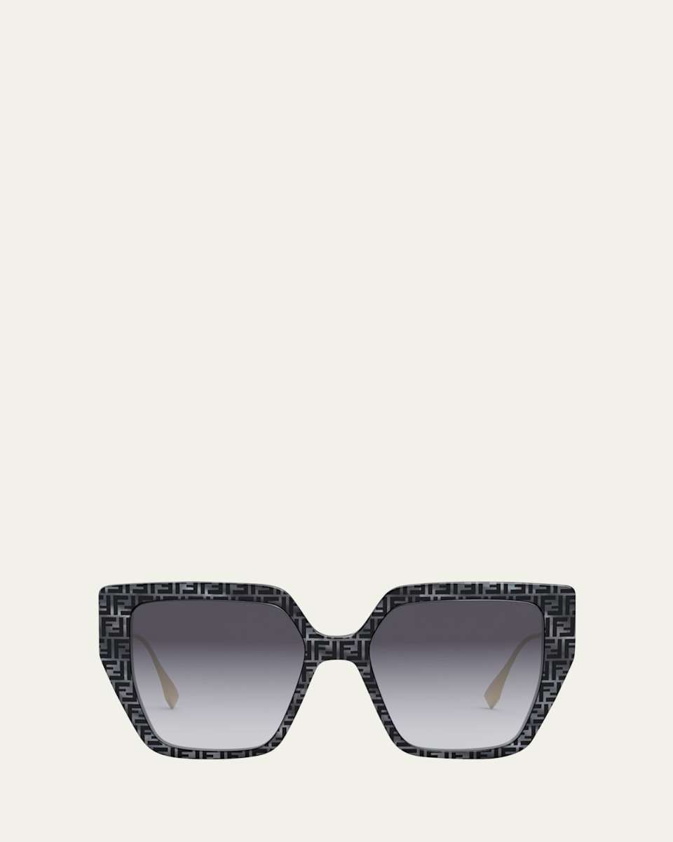 Acetate/Metal Butterfly Sunglasses